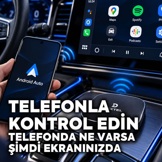 AI Box · Arabanızın Ekranına Kablosuz Bağlantı ve Uygulamalar