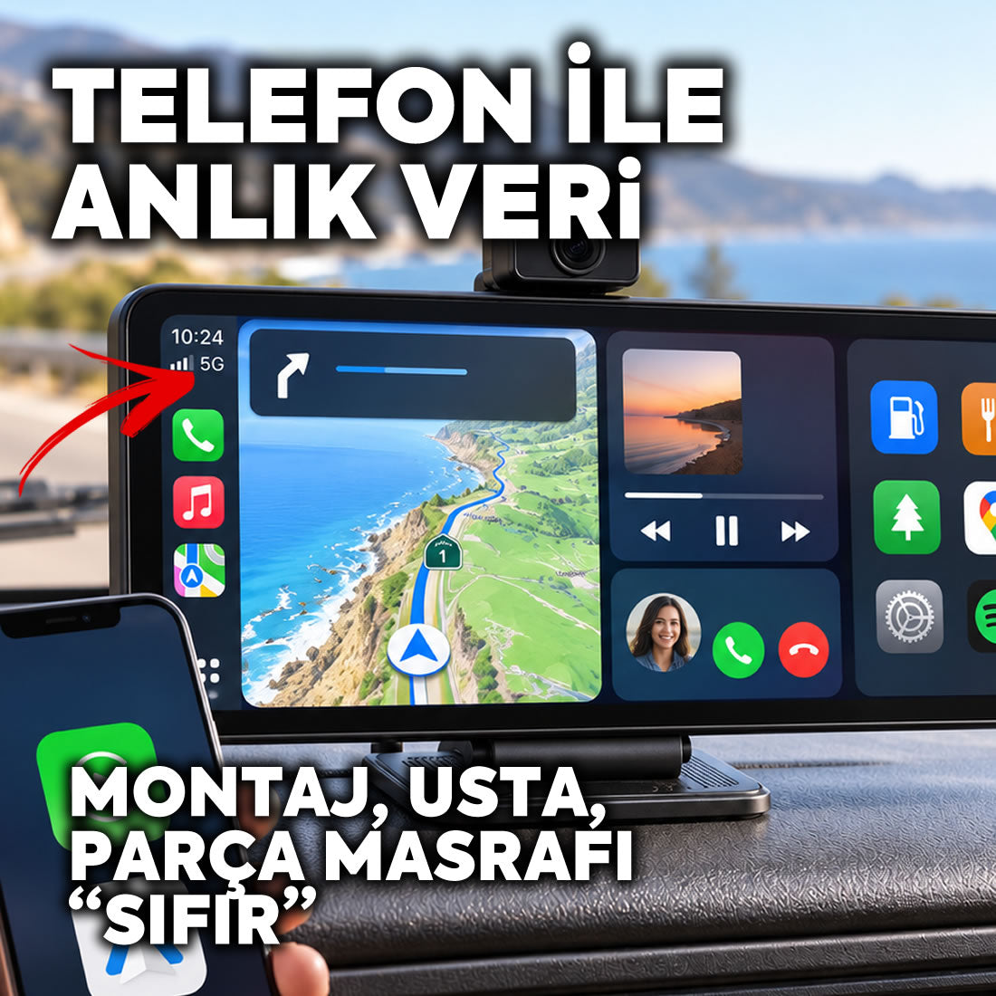 ESKİ ARACA YENİ FULLHD+ EKRAN + KAMERA