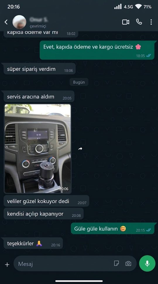 Müşteri WhatsApp mesajı 3