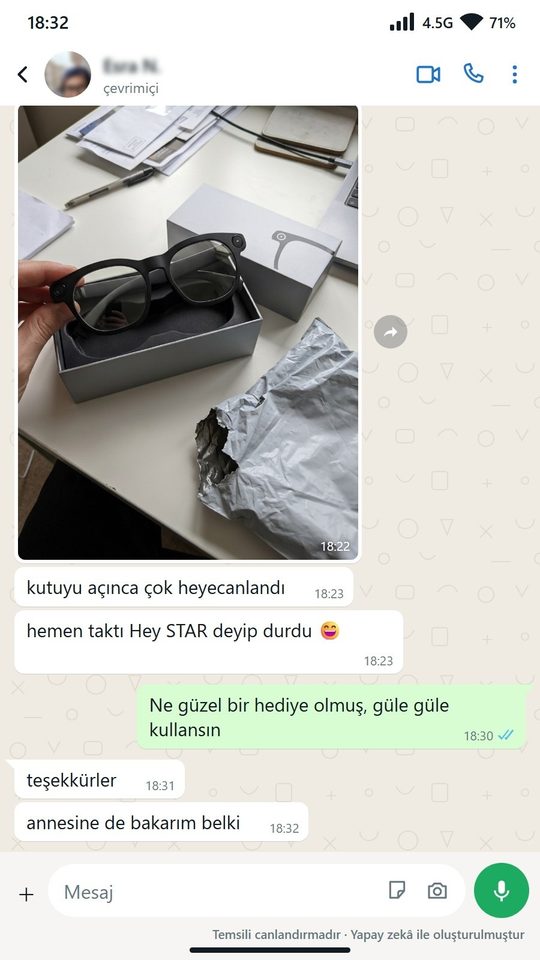 Müşteri WhatsApp mesajı 1
