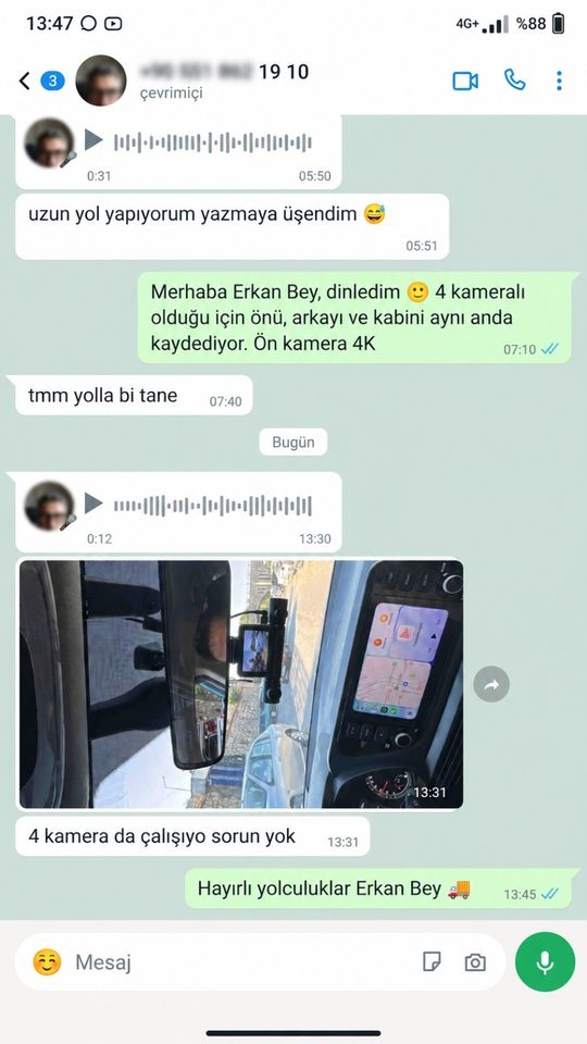 Müşteri WhatsApp mesajı 1
