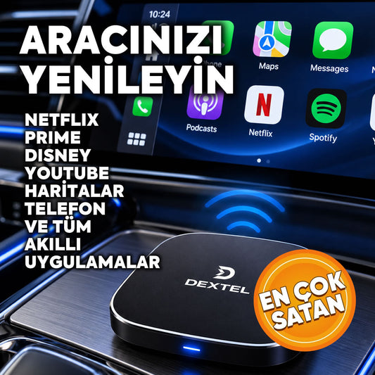 AI Box · Arabanızın Ekranına Kablosuz Bağlantı ve Uygulamalar
