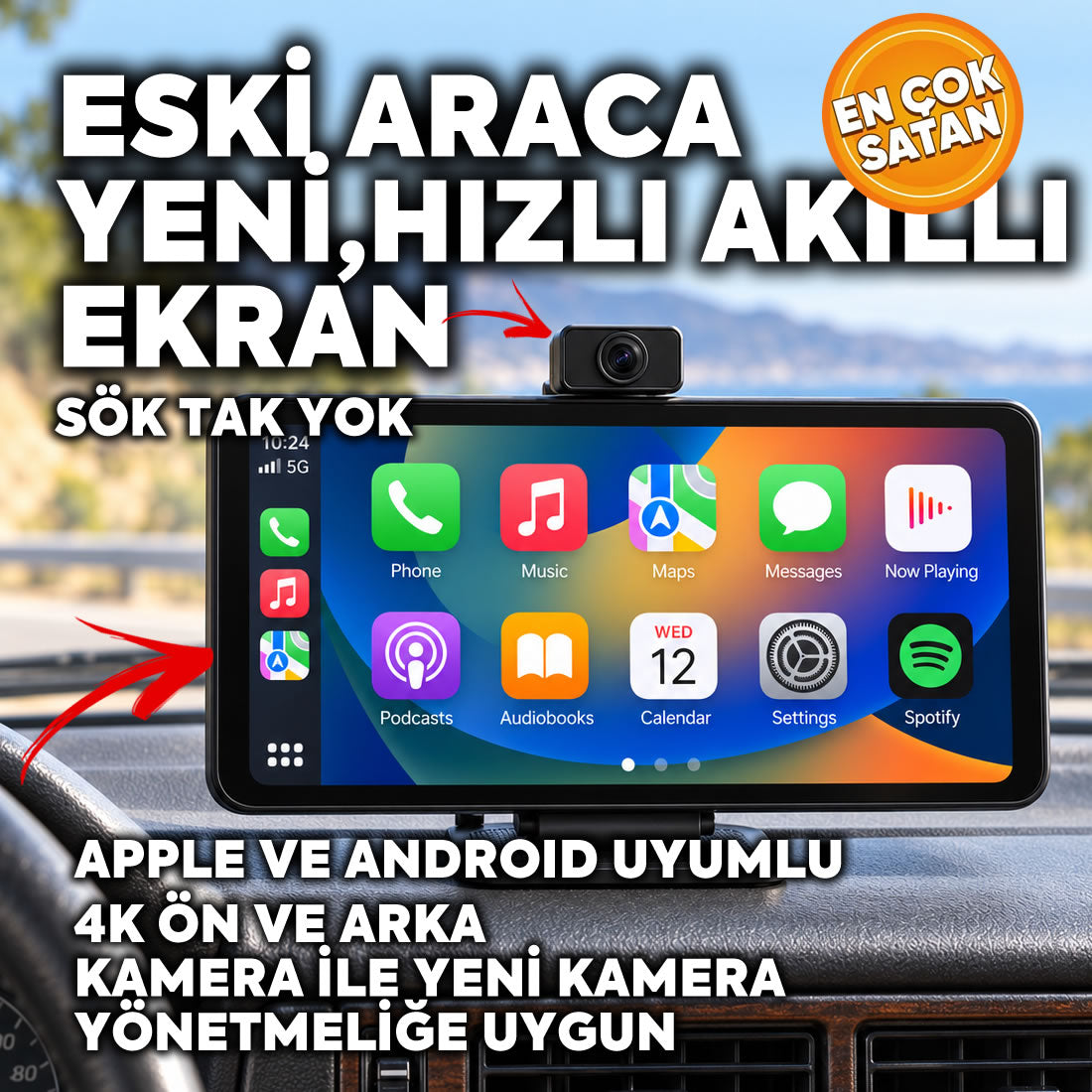 ESKİ ARACA YENİ FULLHD+ EKRAN + KAMERA