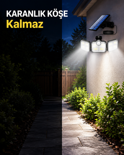 Solar sensörlü bahçe lambası kare 3