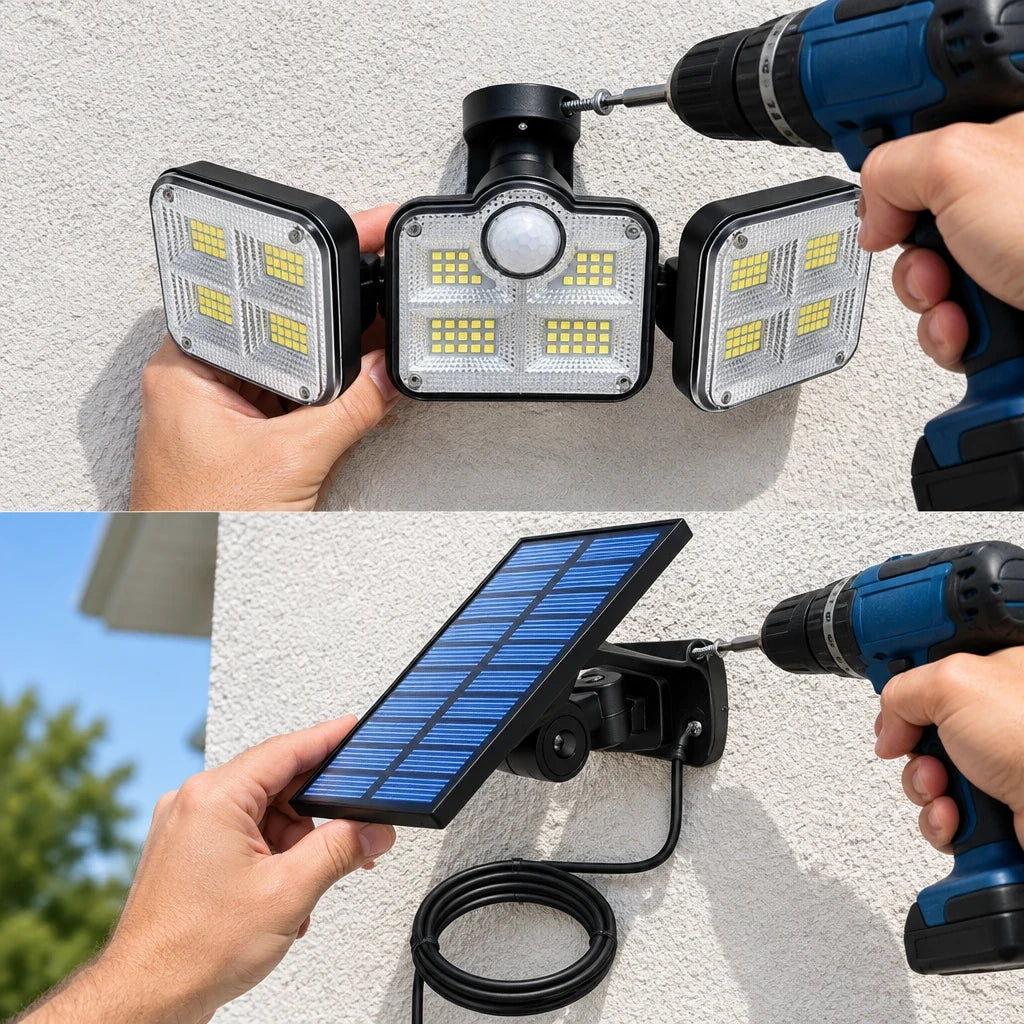 Solar sensörlü bahçe lambası