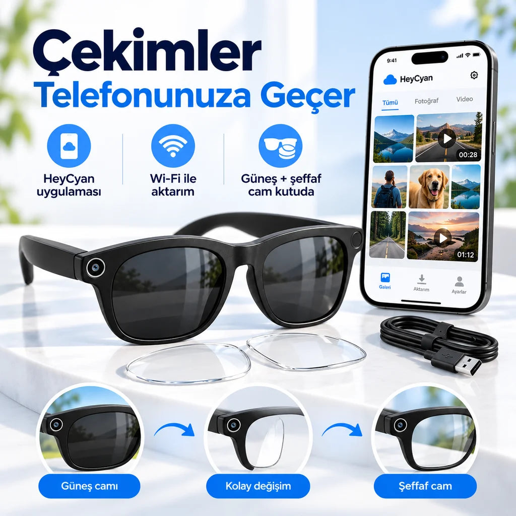 Kameralı akıllı gözlük