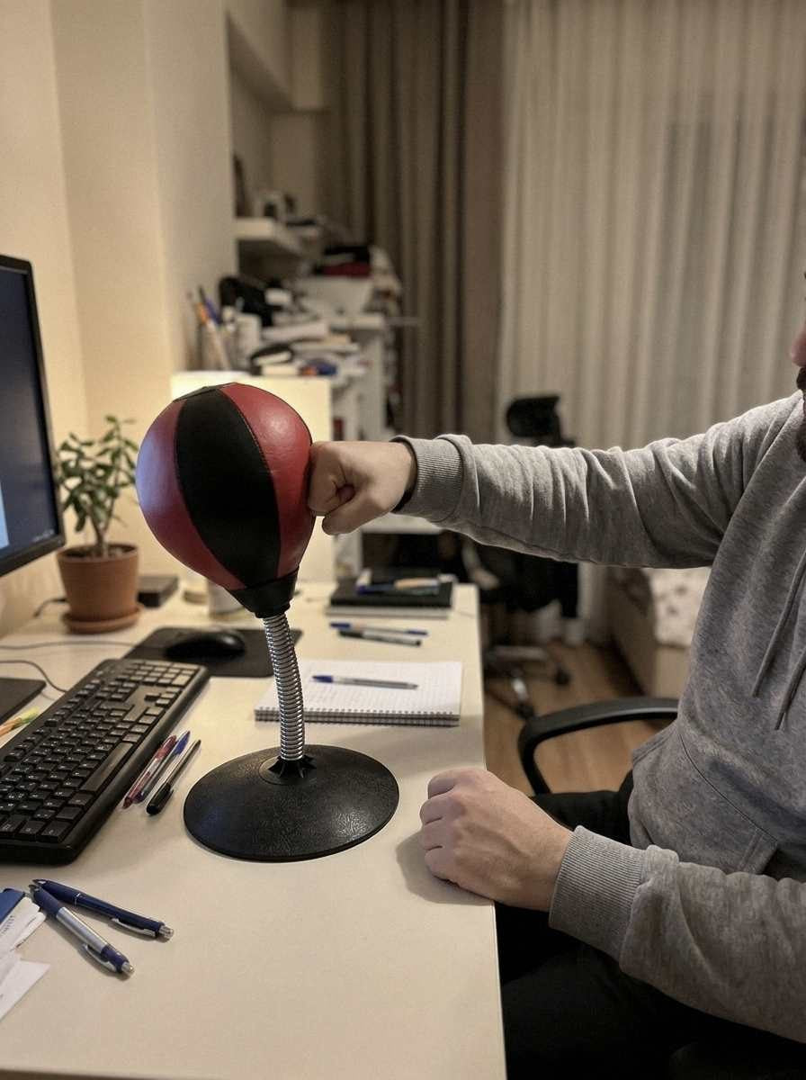 Masaüstü boks topu kare 35