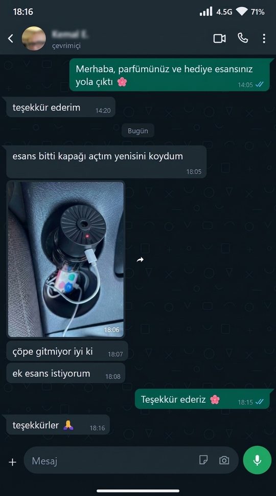 Müşteri WhatsApp mesajı 4