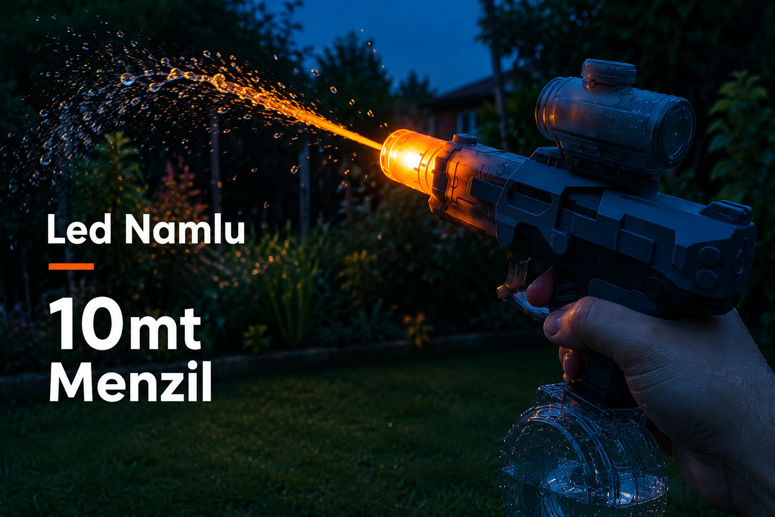 LED namlu, 10 metre menzil